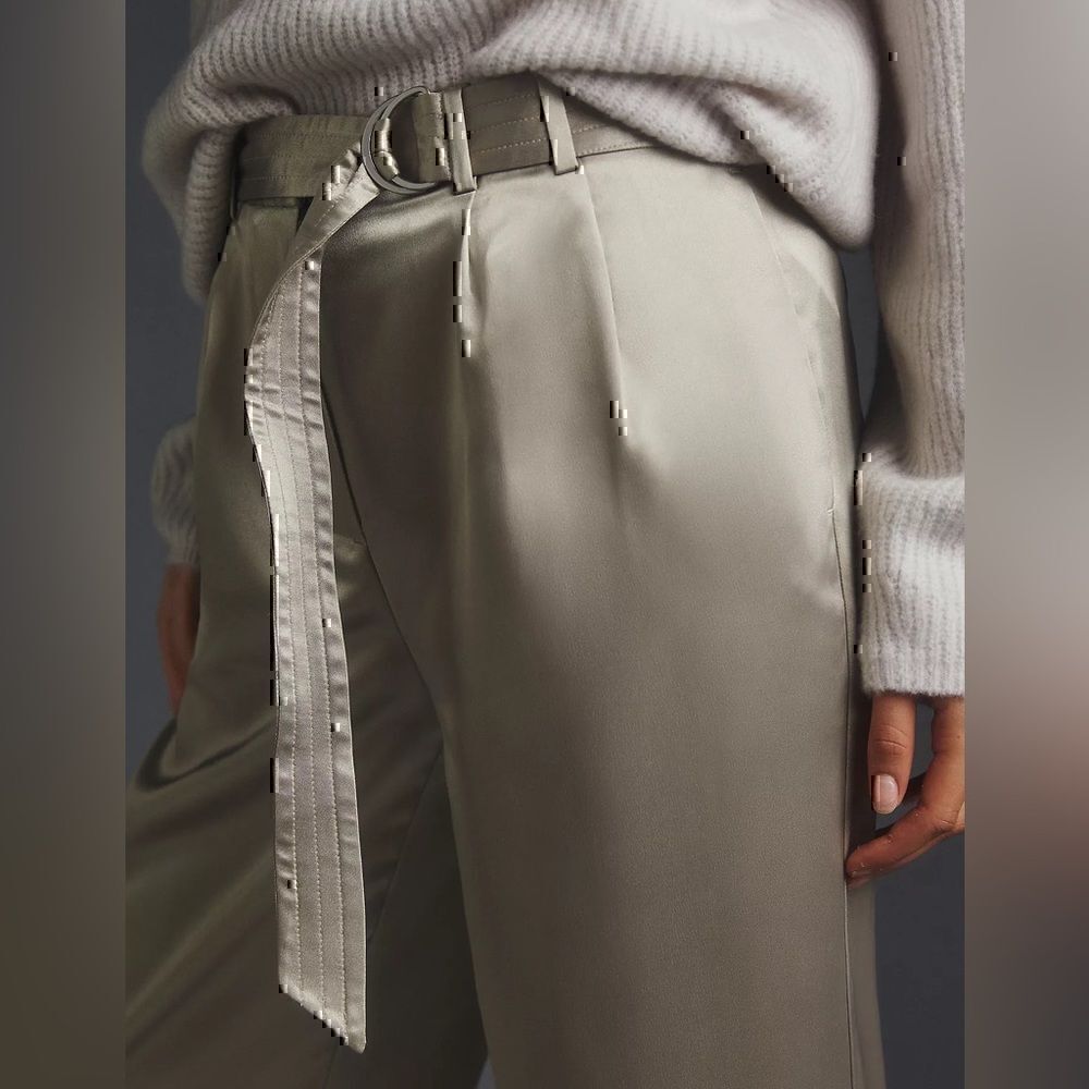 Anthropologie  Maeve Parachute Satin Pants Size 10 New - Picture 5 of 6